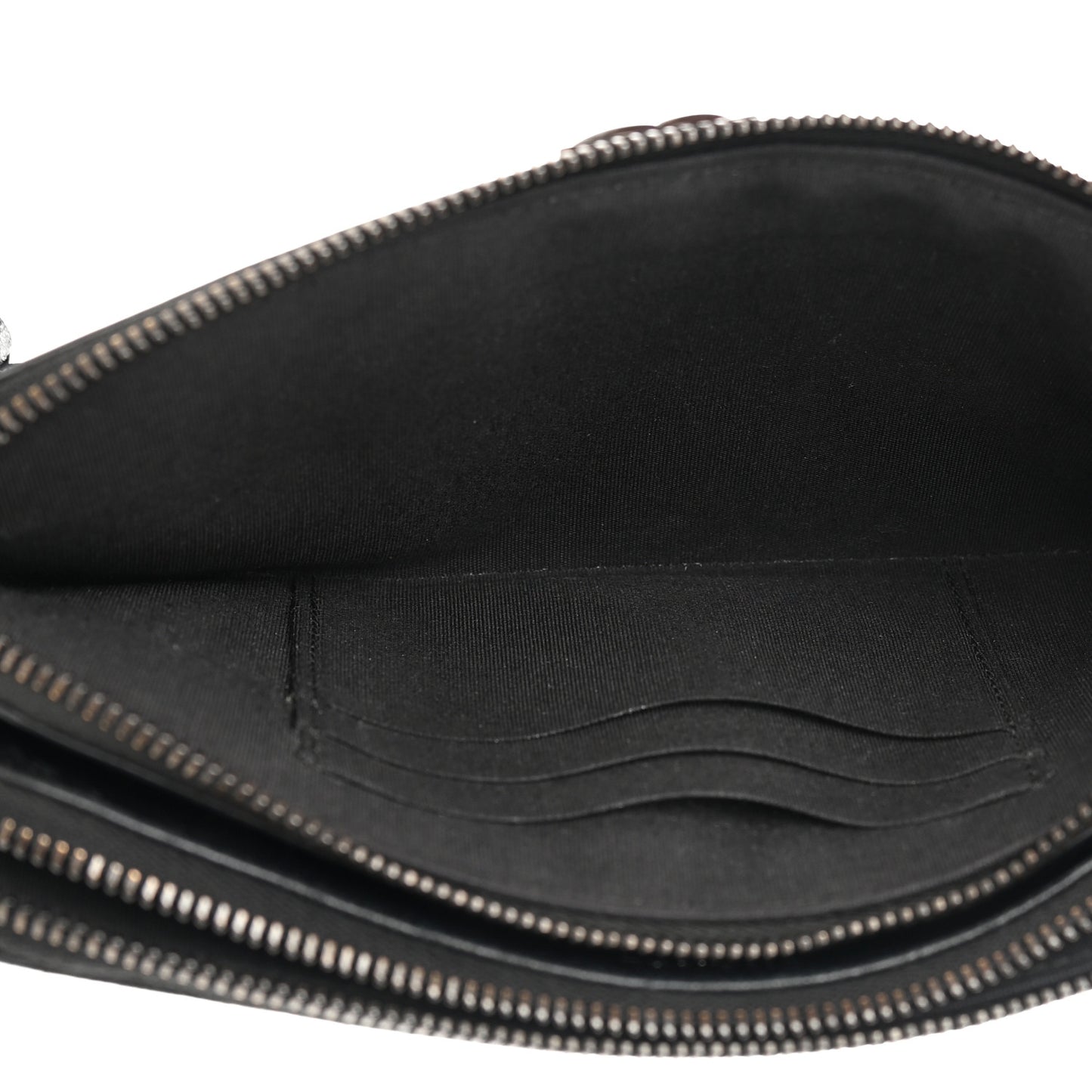 Lambskin Quilted Small Boy Clutch With Chain So Black