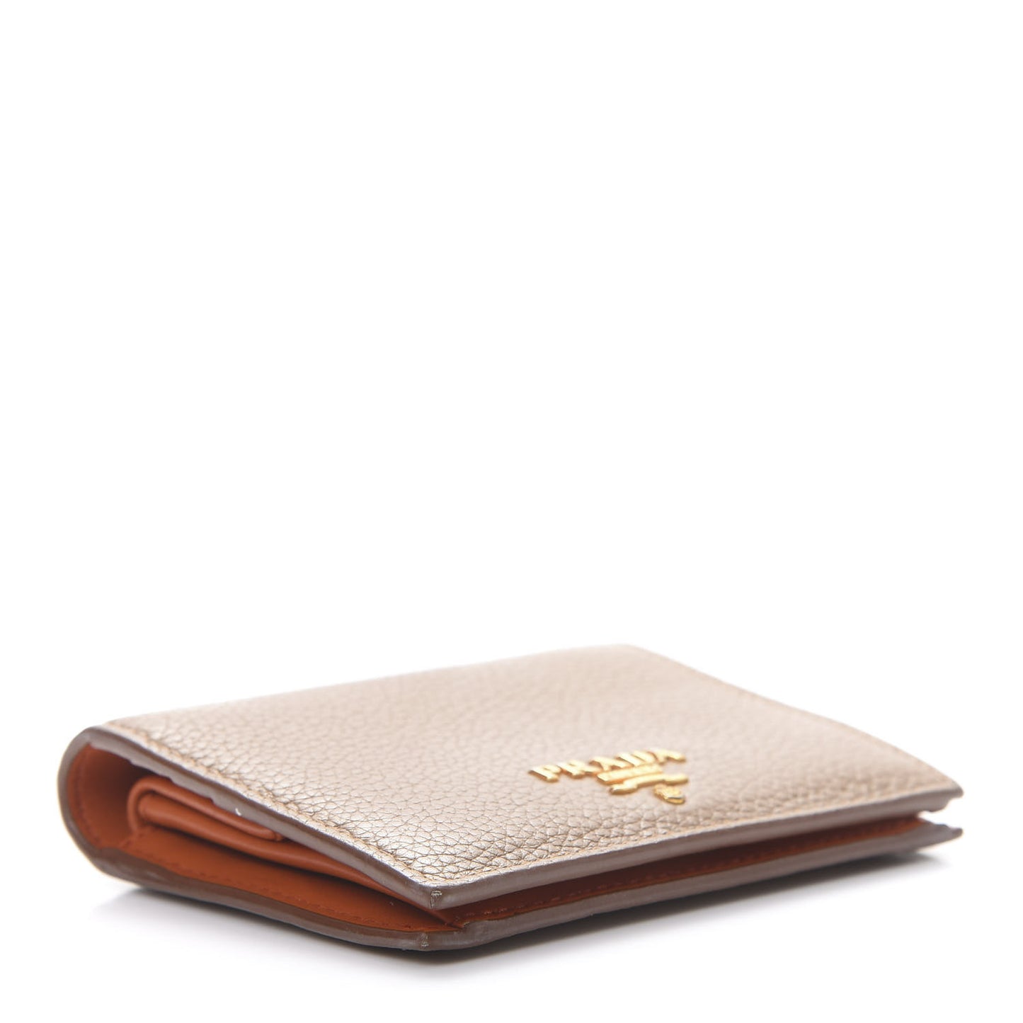Vitello Daino Small Bi-Fold Wallet Caramel