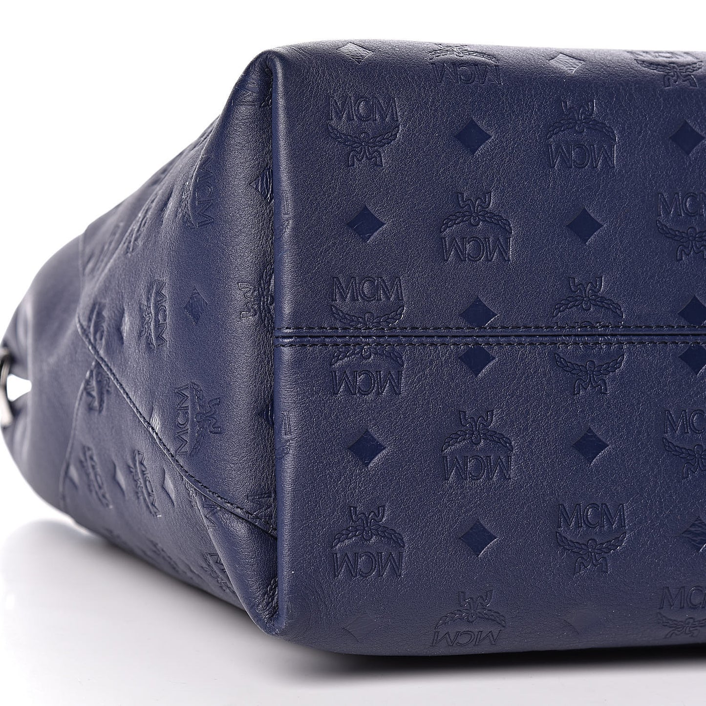 Calfskin Ottomar Monogram Large Klara Hobo Navy Blue