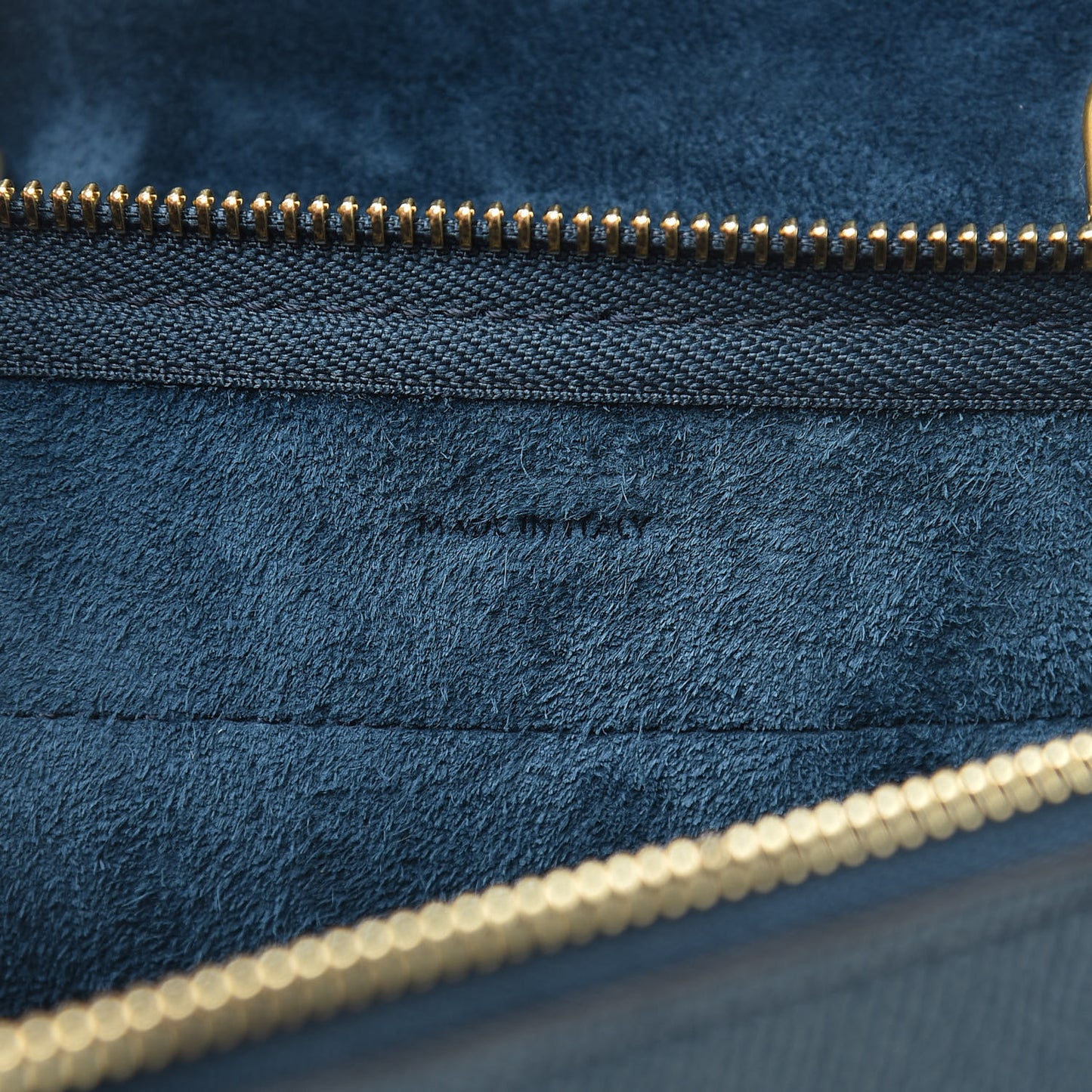 Baby Grained Calfskin Nano Belt Bag Abyss Blue