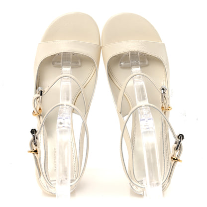 Givenchy Calfskin Voyou Sandals 40 Ivory 2 of 10