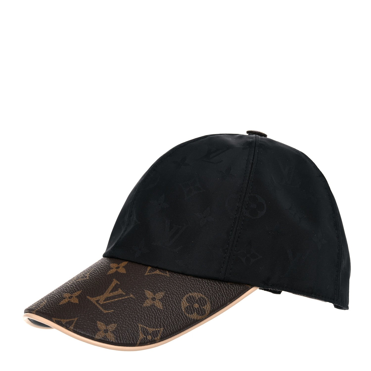 Louis Vuitton Polyester Silk Monogram LV Get Ready Cap M Black 1 of 6