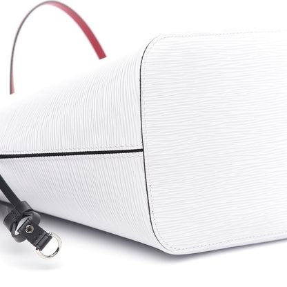 Louis Vuitton Epi Neverfull MM White Scarlet Black 7 of 9