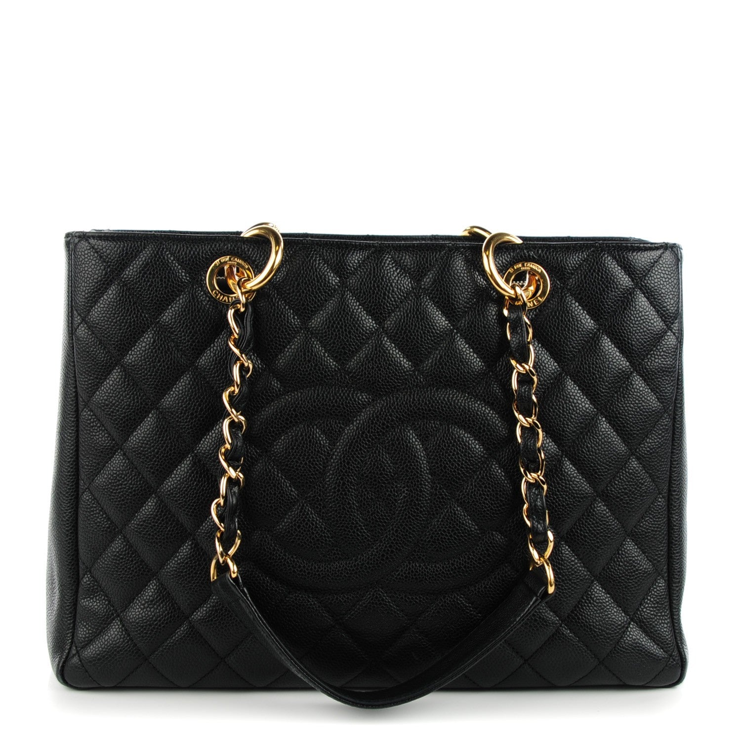 Chanel Caviar Quilted Grand Shopping Tote GST Black 1 of 7