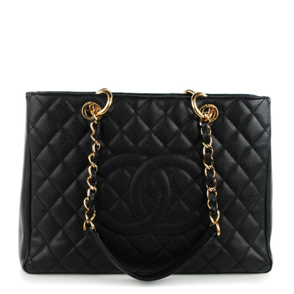 Chanel Caviar Quilted Grand Shopping Tote GST Black 1 of 7