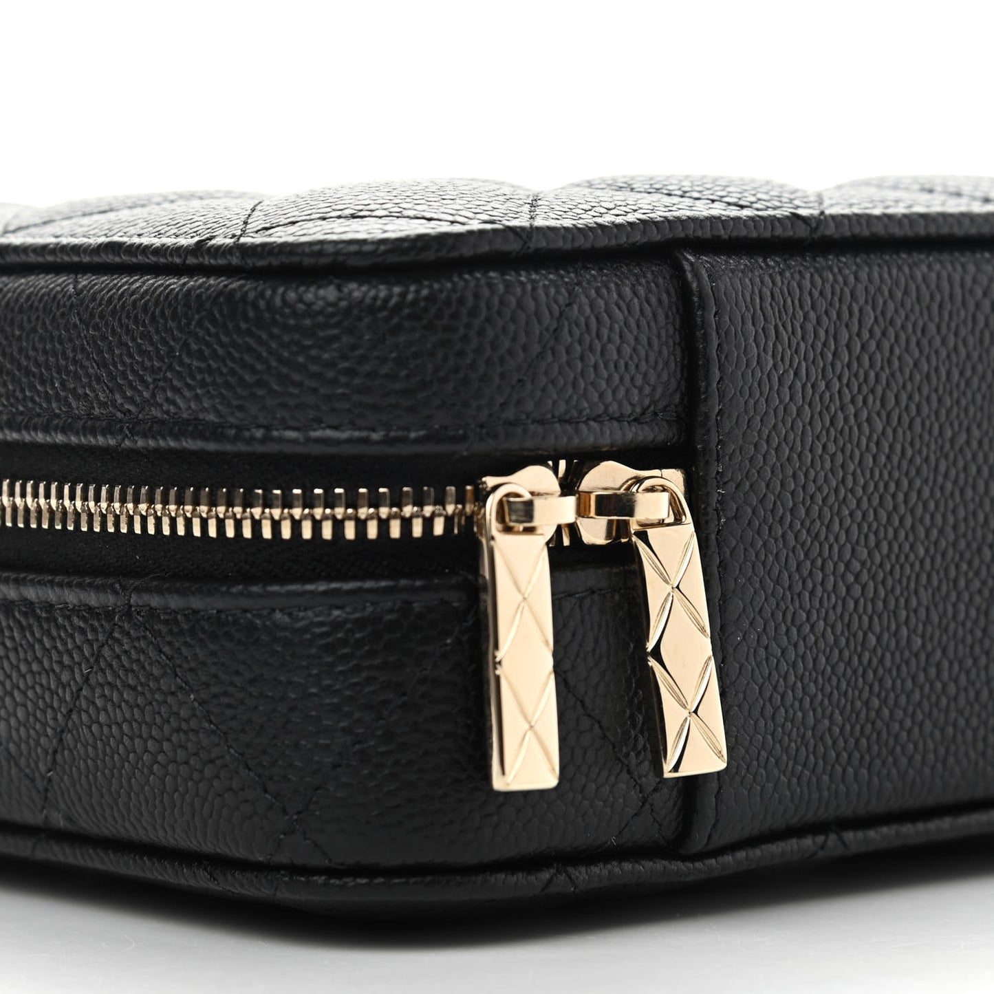 Caviar Quilted Vanity Case Black