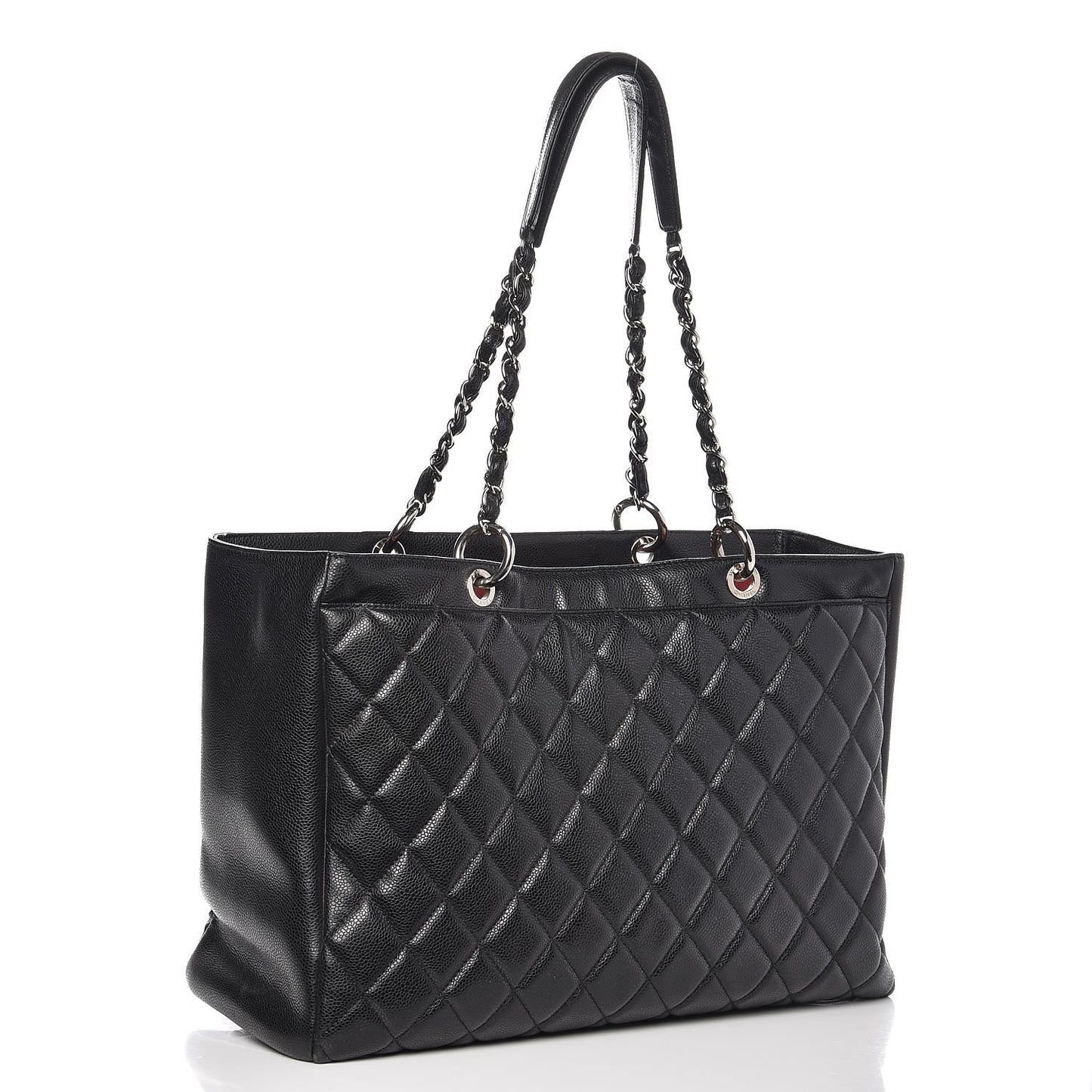 Caviar Quilted Grand Shopping Tote GST Black