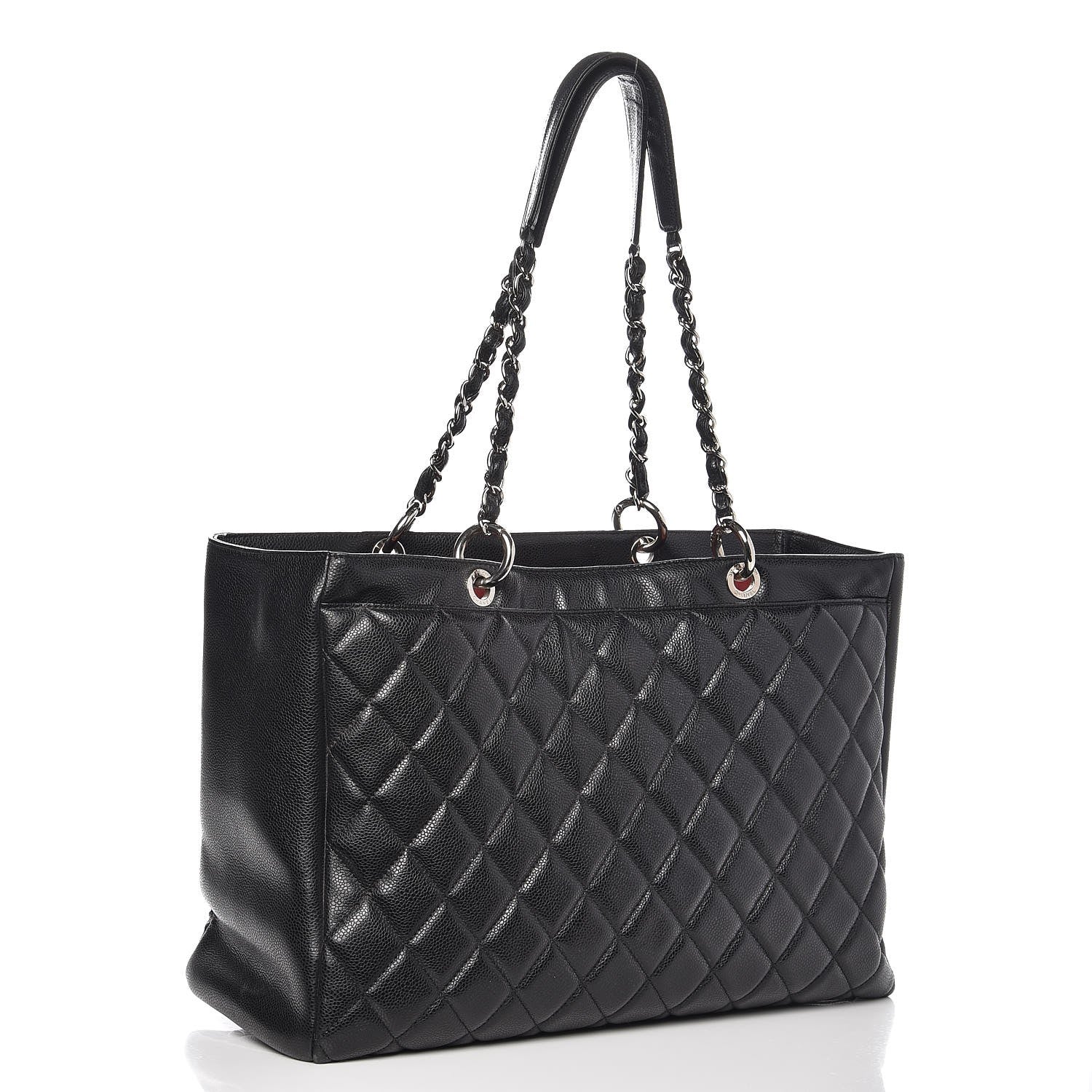 Chanel Caviar Quilted Grand Shopping Tote GST Black 3 of 14