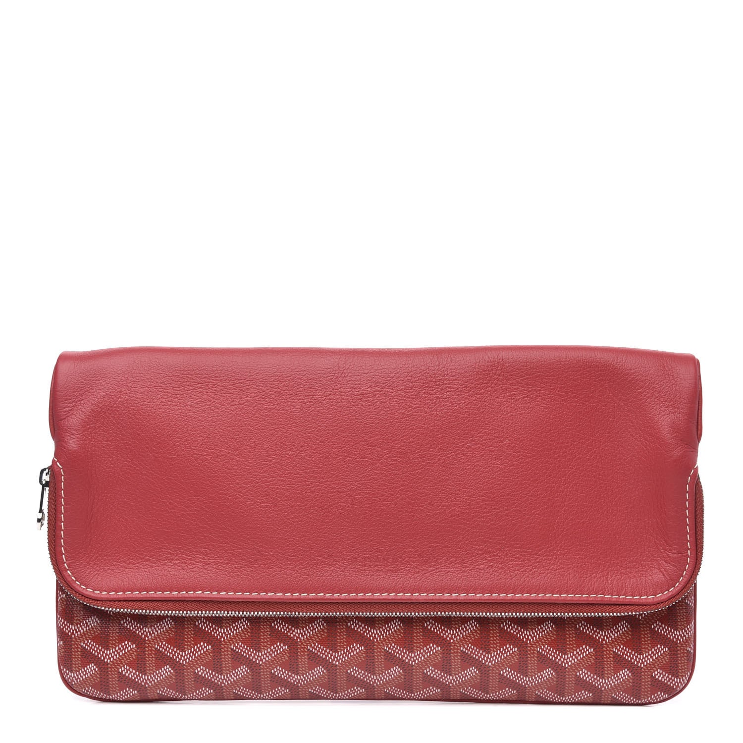 Goyard Goyardine Sainte Marie Soft Clutch Red 1 of 8