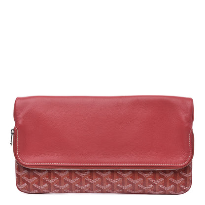 Goyard Goyardine Sainte Marie Soft Clutch Red 1 of 8