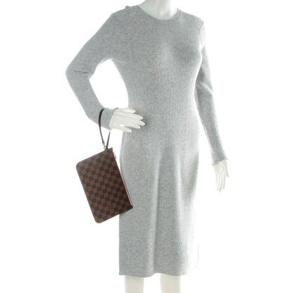 Louis Vuitton Damier Ebene Neverfull MM GM Pochette Rose Ballerine 2 of 8