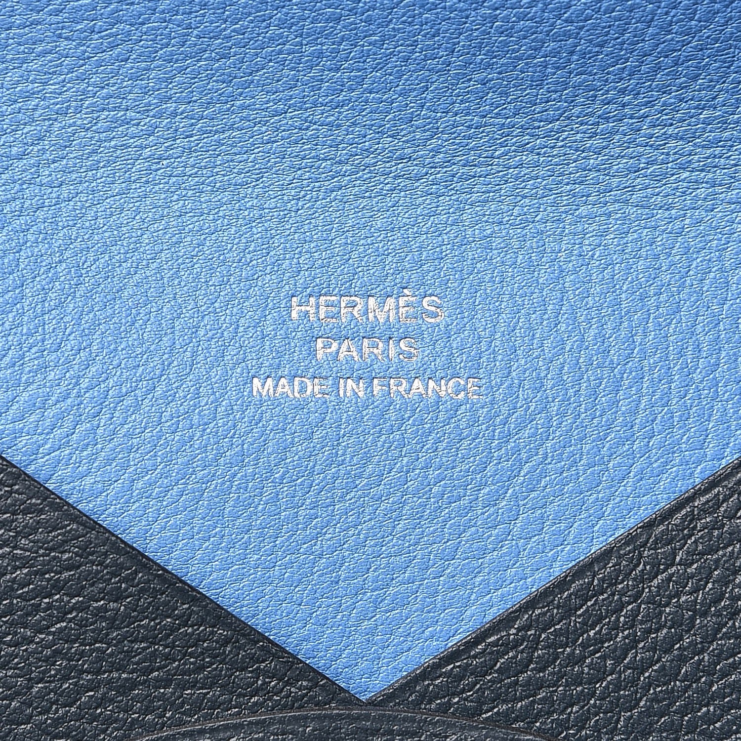 Hermes Evercolor Calvi Card Case Bleu Ocean Bleu Paradis 6 of 8