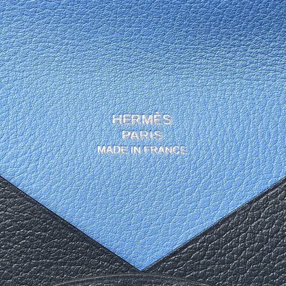 Hermes Evercolor Calvi Card Case Bleu Ocean Bleu Paradis 6 of 8