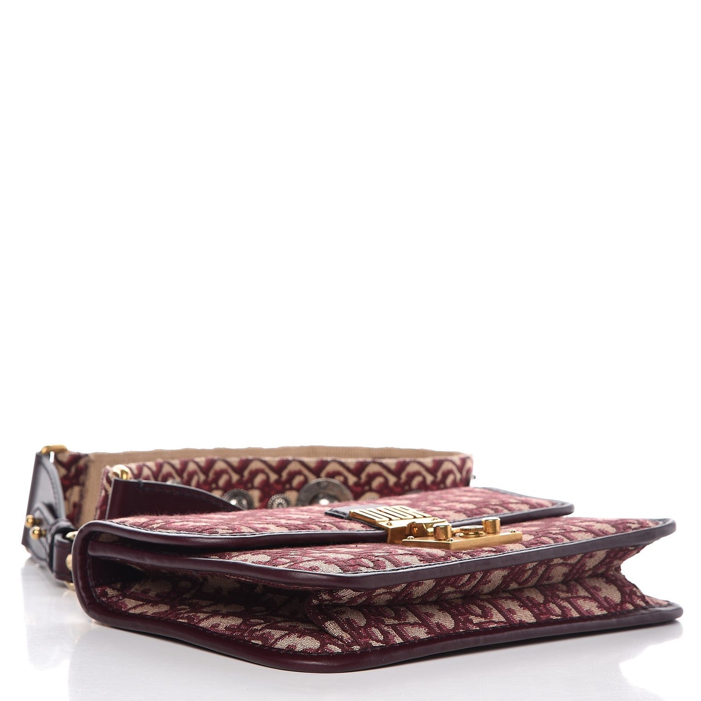 Oblique DiorAddict Flap Bag Burgundy