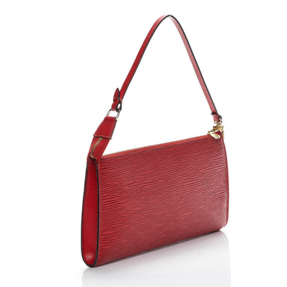 Louis Vuitton Epi Pochette Accessories 24 Castillan Red 3 of 10