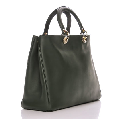 Christian Dior Smooth Calfskin Large Diorissimo Dark Green 4 of 10
