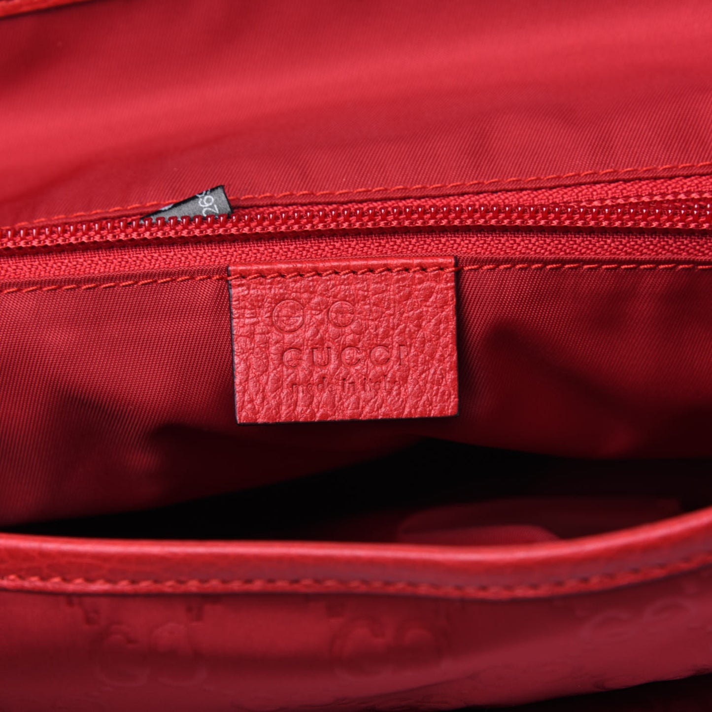 Nylon Monogram Double Buckle Flap Messenger Bag Vibrant Red