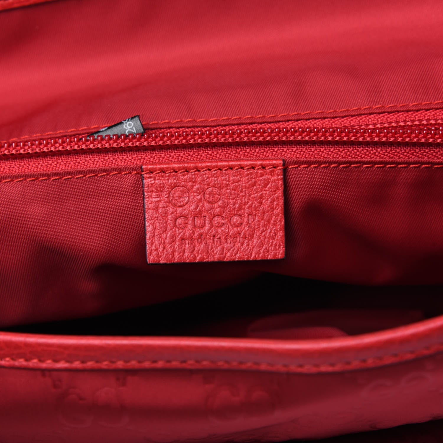 Gucci Nylon Monogram Double Buckle Flap Messenger Bag Vibrant Red 8 of 11