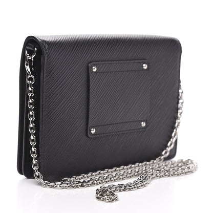 Louis Vuitton Epi Twist Belt Chain Wallet Black 3 of 8