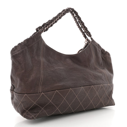 Chanel Metallic Calfskin Baby Coco Cabas Bronze 4 of 14