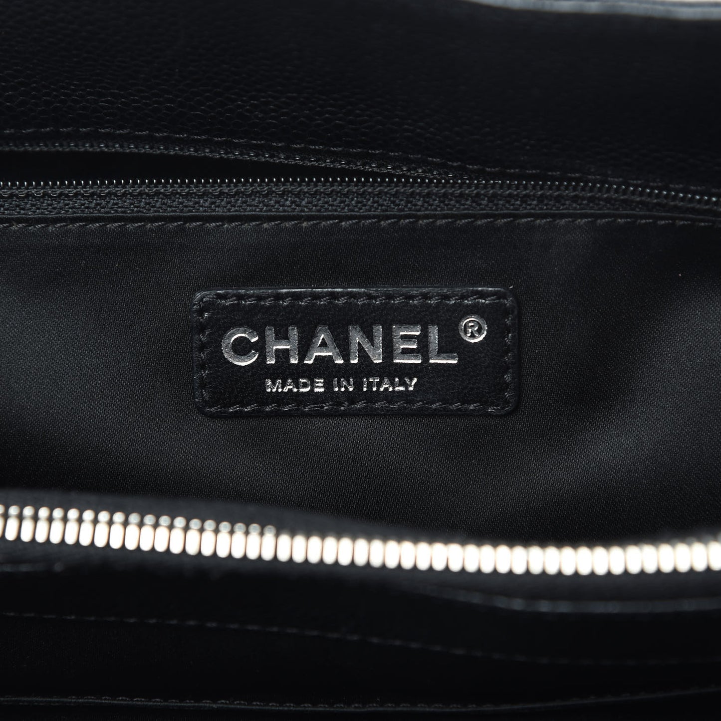Caviar Quilted Grand Shopping Tote GST Black