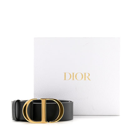 Christian Dior Calfskin 30 Montaigne 35mm Belt 80 32 Black 7 of 7