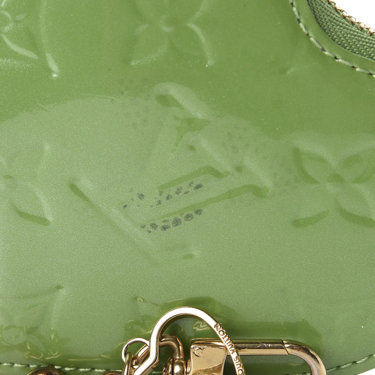 Louis Vuitton Vernis Heart Coin Purse Vert Tonic 7 of 7