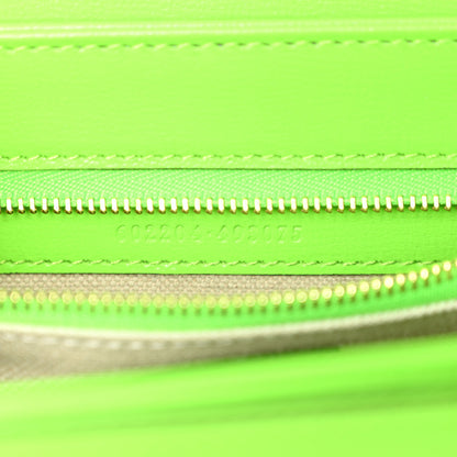 Gucci Azalea Calfskin Horsebit 1955 Shoulder Bag Electric Green 7 of 10