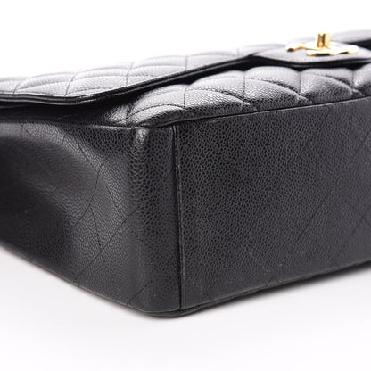 Chanel Caviar Quilted Maxi Double Flap Black 5 of 9