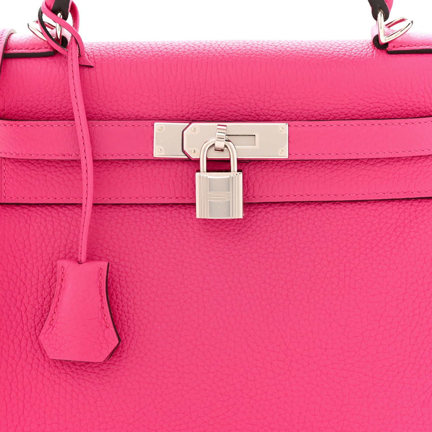 Hermes Togo Kelly Retourne 28 Rose Shocking 8 of 16