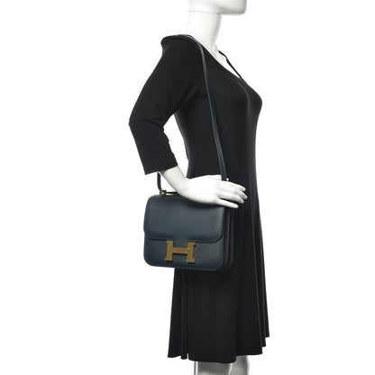 Hermes Epsom Constance 24 Vert Cypress 2 of 10