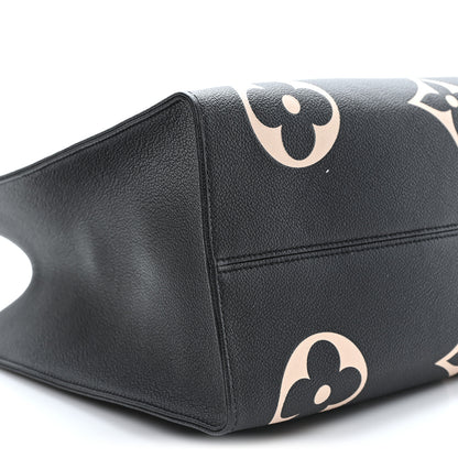 Louis Vuitton Empreinte Monogram Giant Onthego GM Black Beige 8 of 9