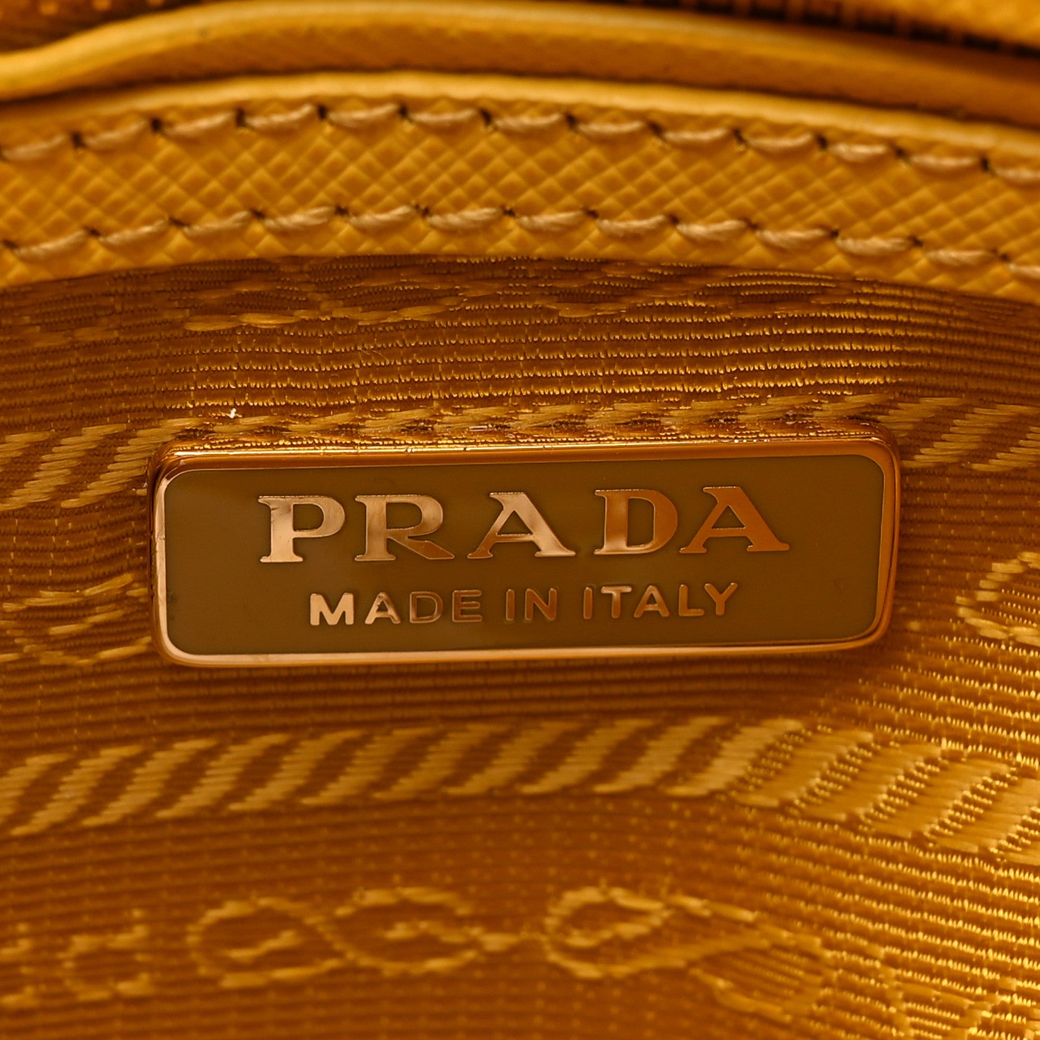 Prada Saffiano Lux Mini Galleria Double Zip Tote Soleil 8 of 13