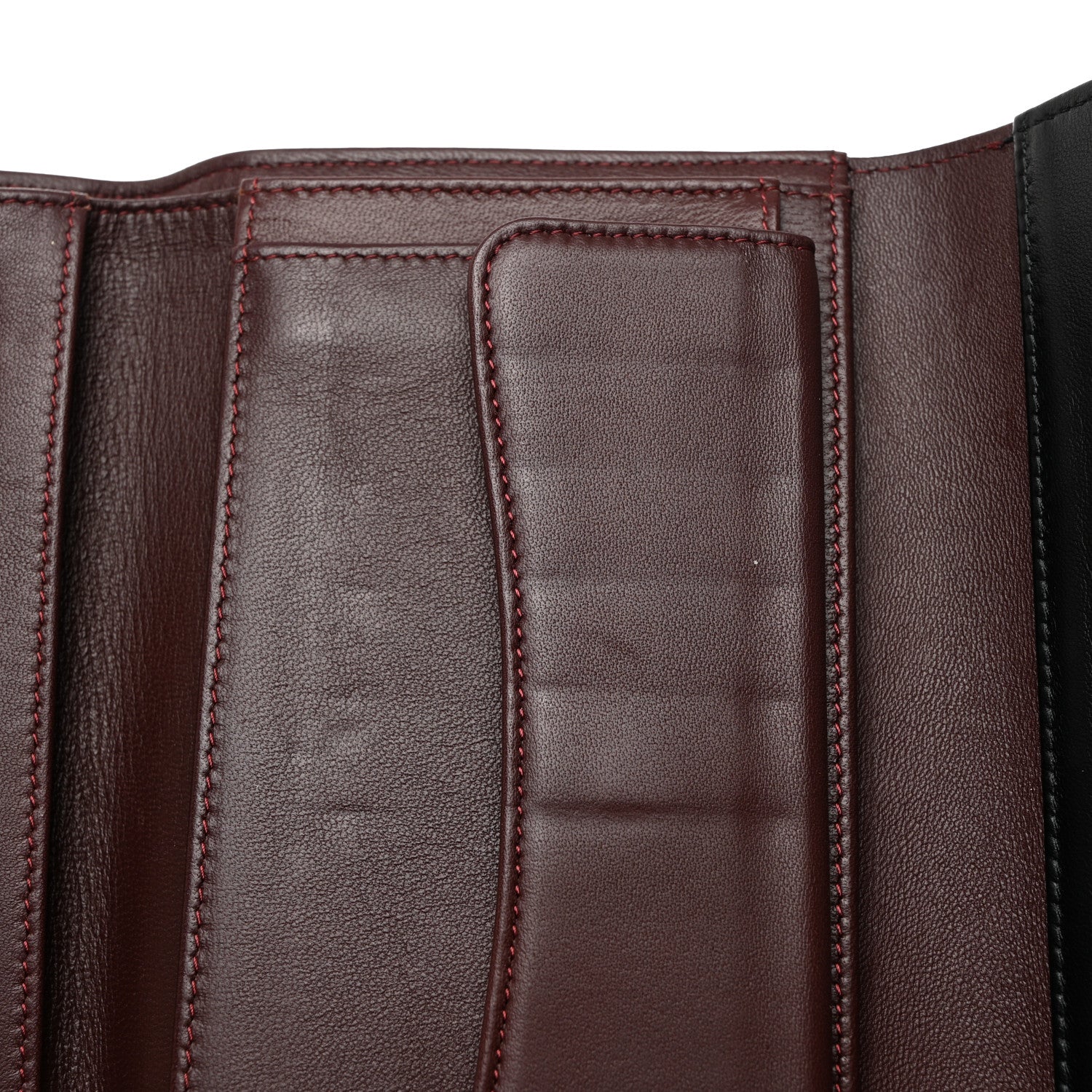 Chanel Lambskin Quilted Large Gusset Flap Wallet Black 12 of 12