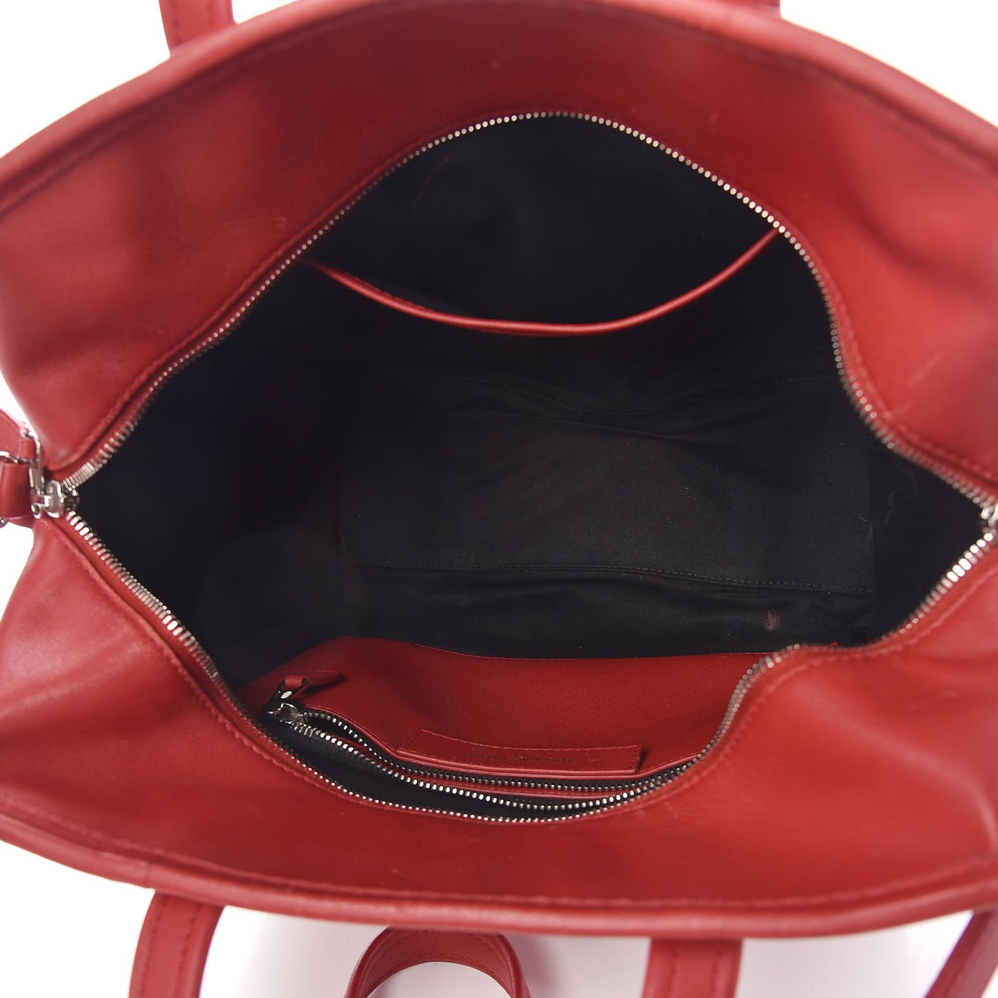 Agneau Small Bazar Shopper Tote Rouge Groseille