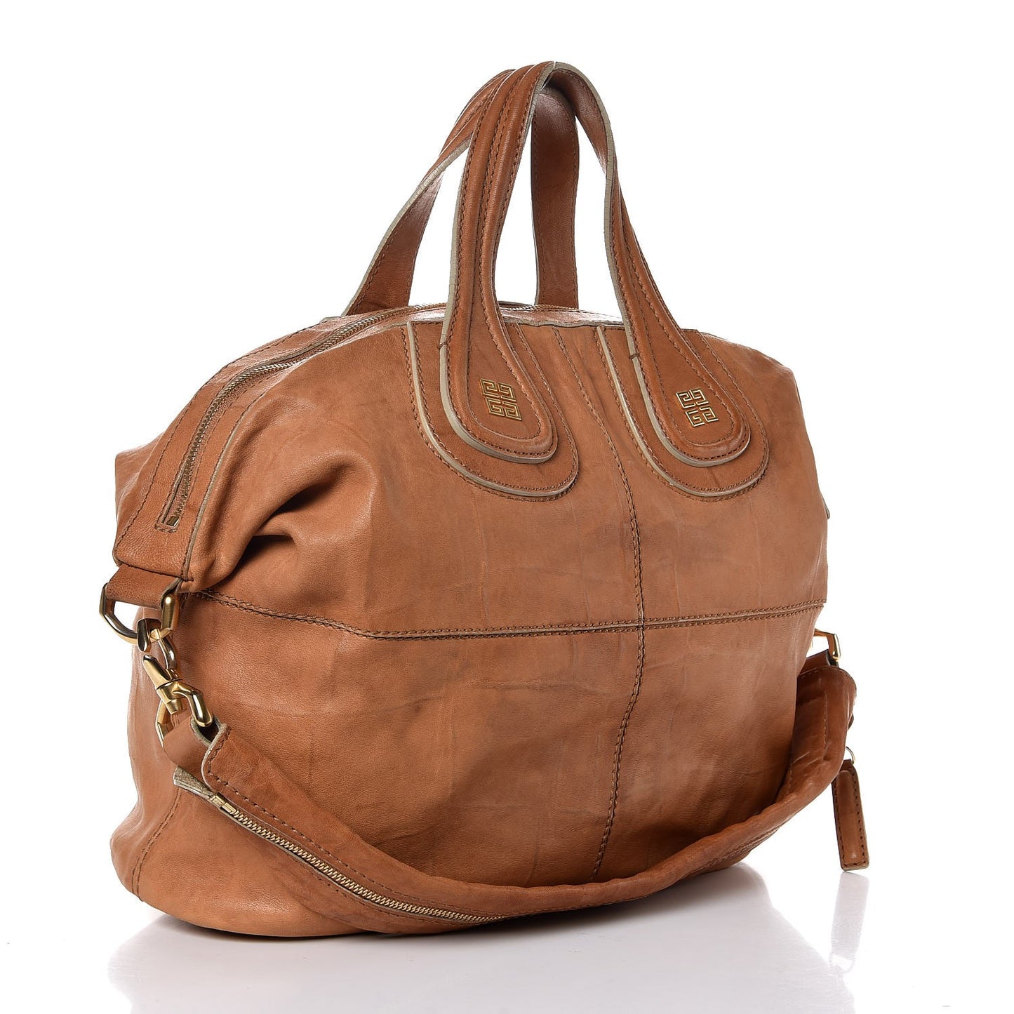 Wrinkled Lambskin Medium Nightingale Tan
