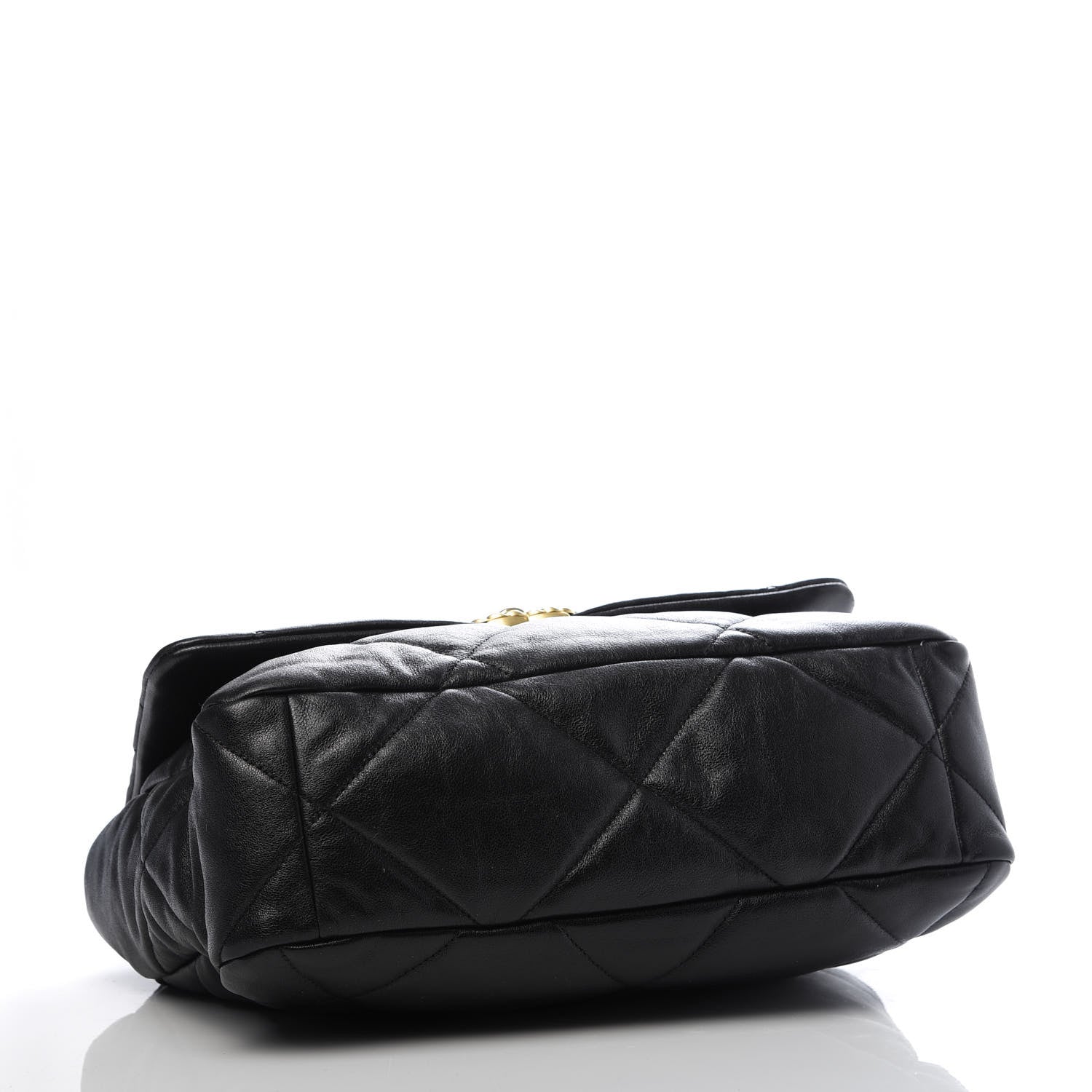 Chanel Goatskin Quilted Large 19 Flap Black 4 of 9