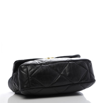 Chanel Goatskin Quilted Large 19 Flap Black 4 of 9