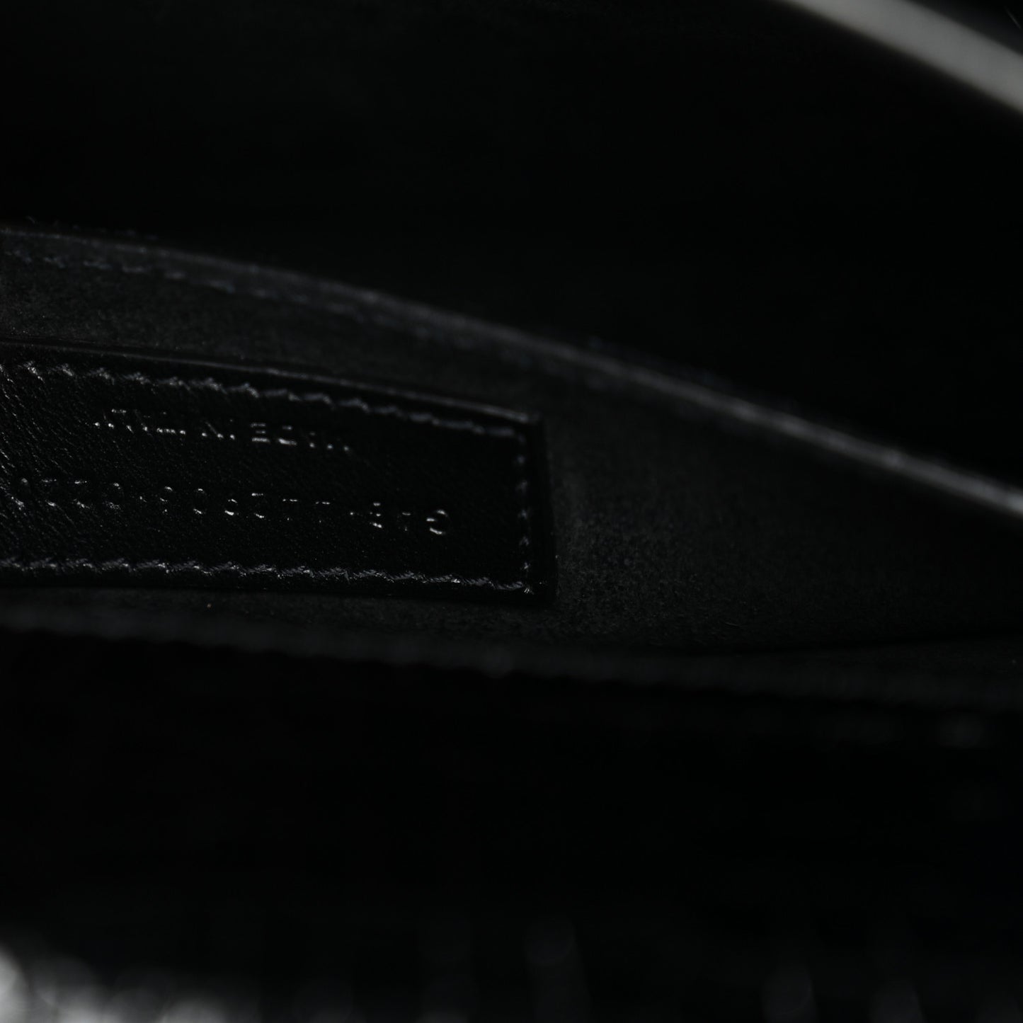 Calfskin Crocodile Embossed Medium Monogram Sunset Black