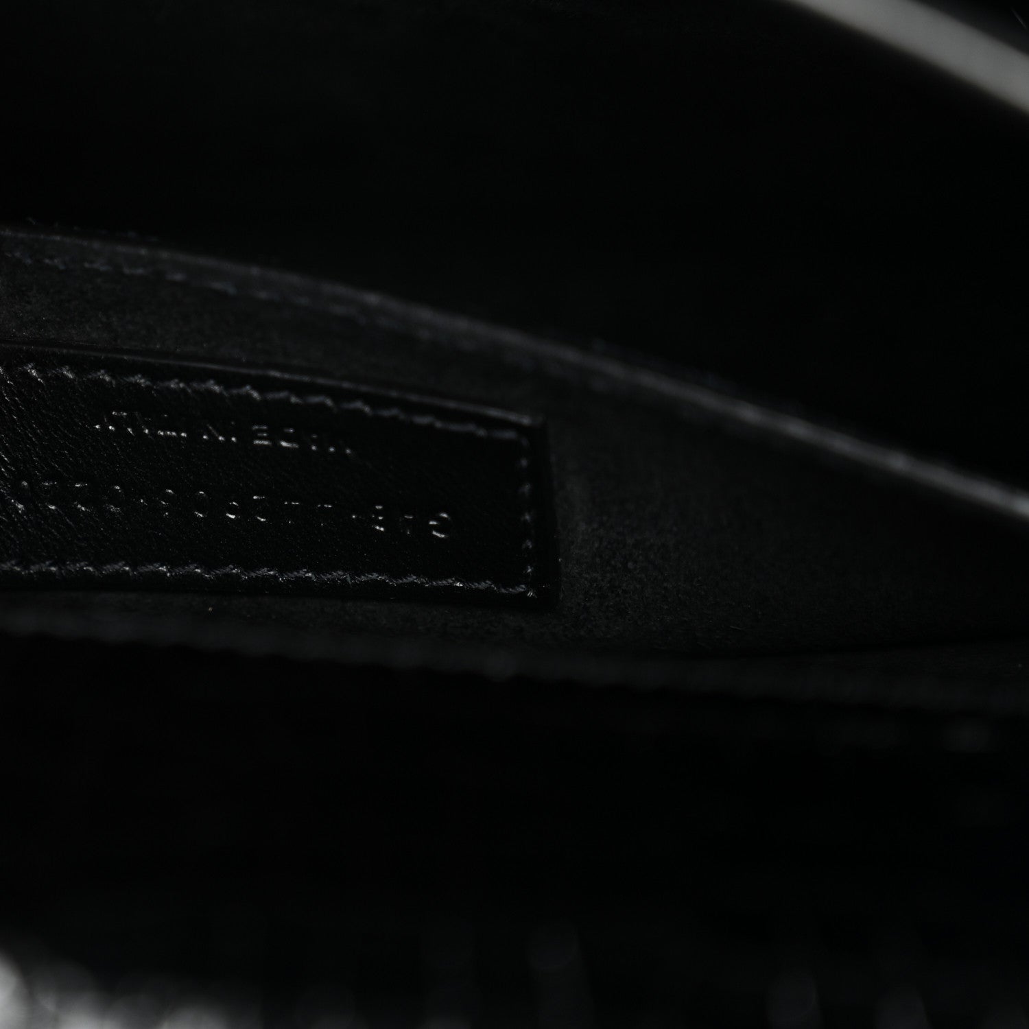 Saint Laurent Calfskin Crocodile Embossed Medium Monogram Sunset Black 7 of 13