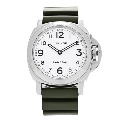 Panerai Stainless Steel Rubber 44mm Luminor Marina Manual Winding Watch White PAM00114 1 of 4