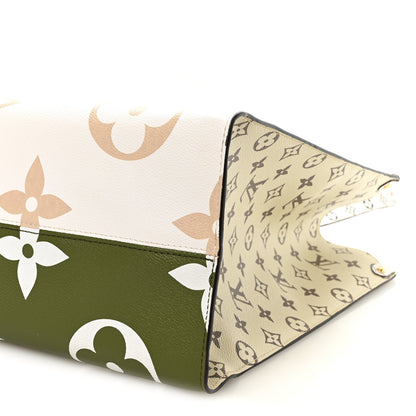 Louis Vuitton Monogram Giant Onthego GM Kaki Beige 9 of 10