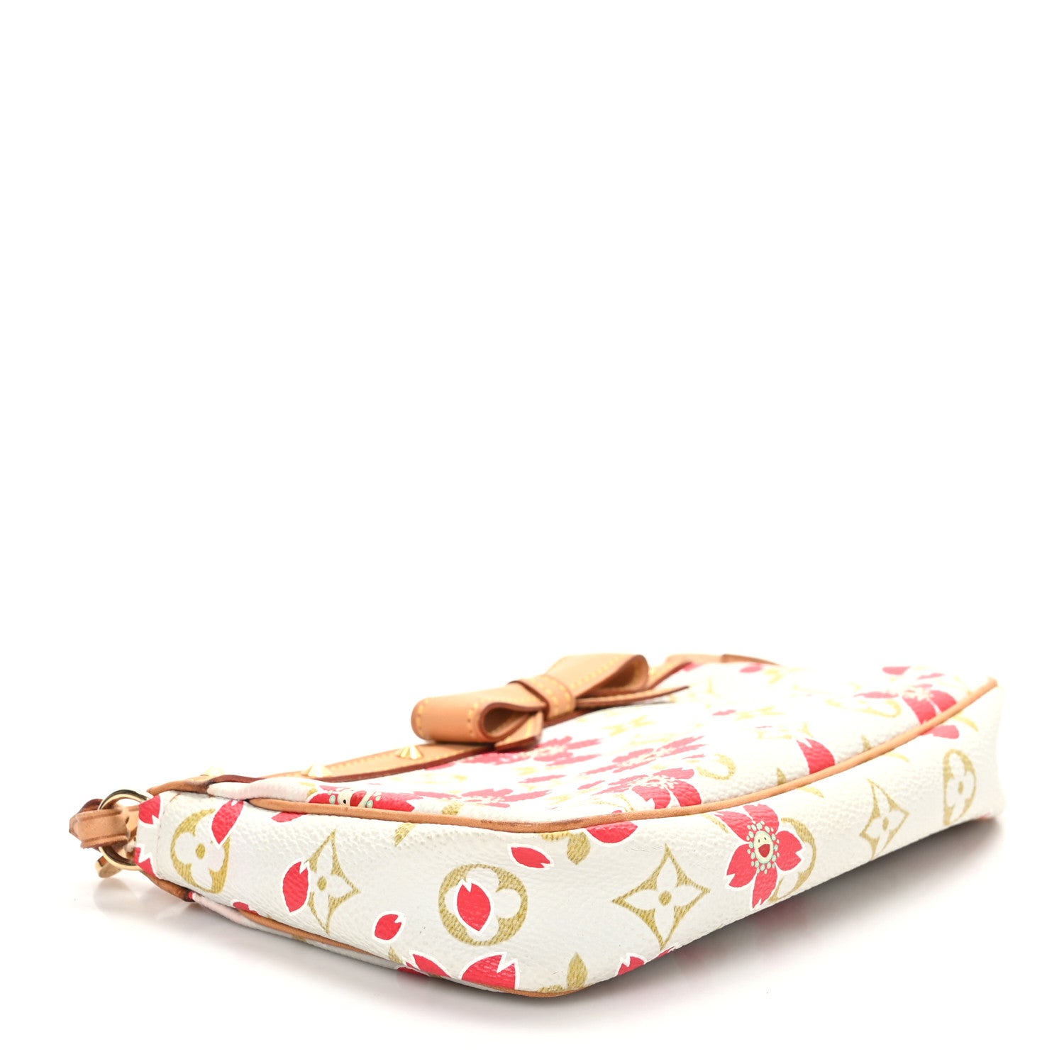 Louis Vuitton Monogram Cherry Blossom Pochette Accessories Red 4 of 10