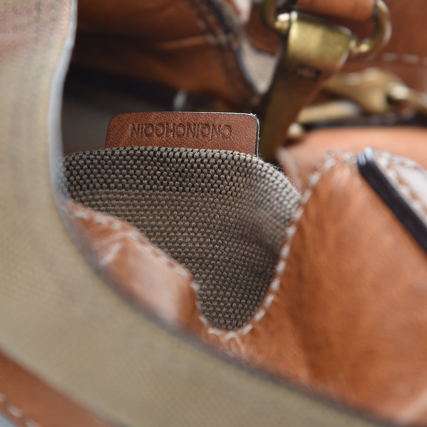 Burberry Canvas Mega Check Medium Ashby Hobo Saddle Brown 9 of 16