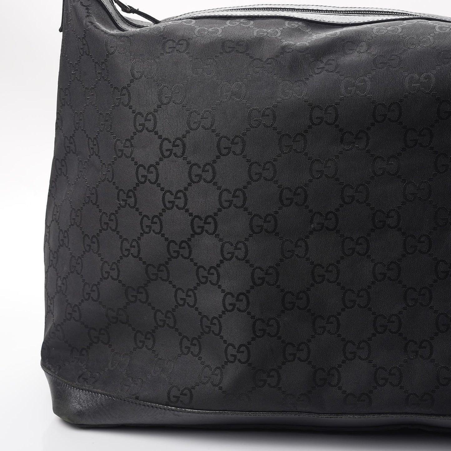 Nylon Monogram Travel Hobo Black