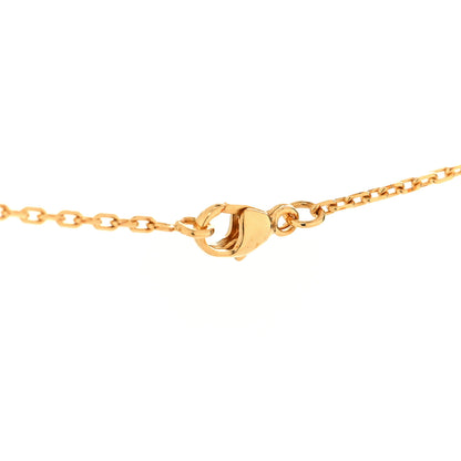 Hermes Lacquered Rose Gold Mini Pop H Pendant Necklace Rose Dragee 4 of 5