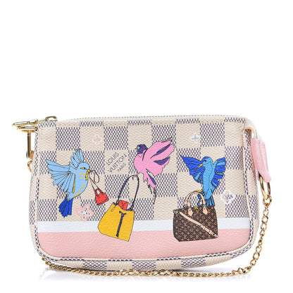 Louis Vuitton Damier Azur 2018 Christmas Animation Mini Pochette Accessories 1 of 8