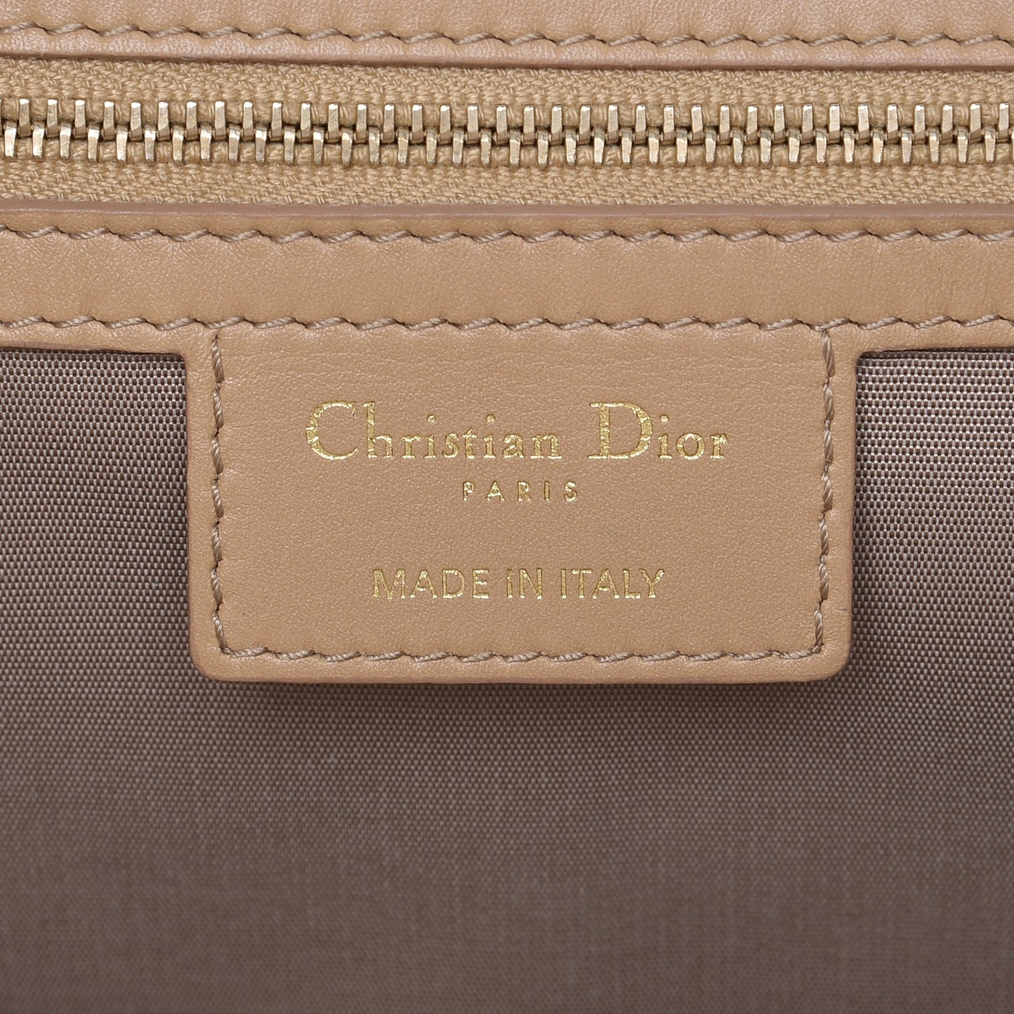 Coated Canvas Cannage Small Panarea Tote Beige
