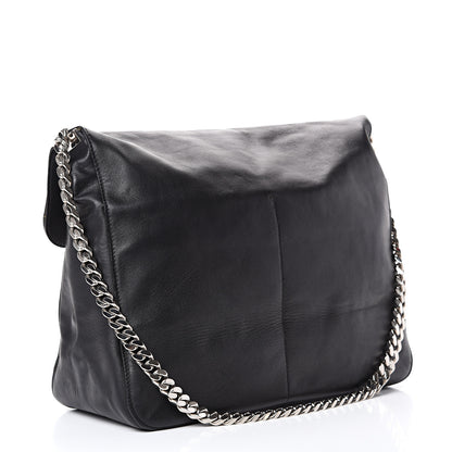 Celine Lambskin Medium Gourmette Shoulder Bag Black 2 of 13