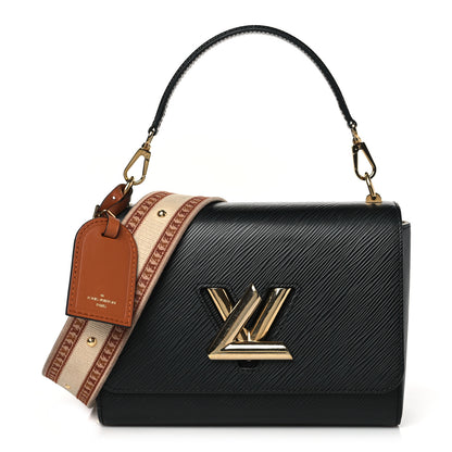 Louis Vuitton Epi Twist Top Handle Shoulder Bag MM Black 1 of 14